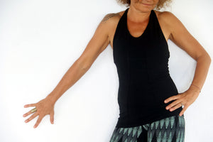 patricia black organic women's top yoga wear