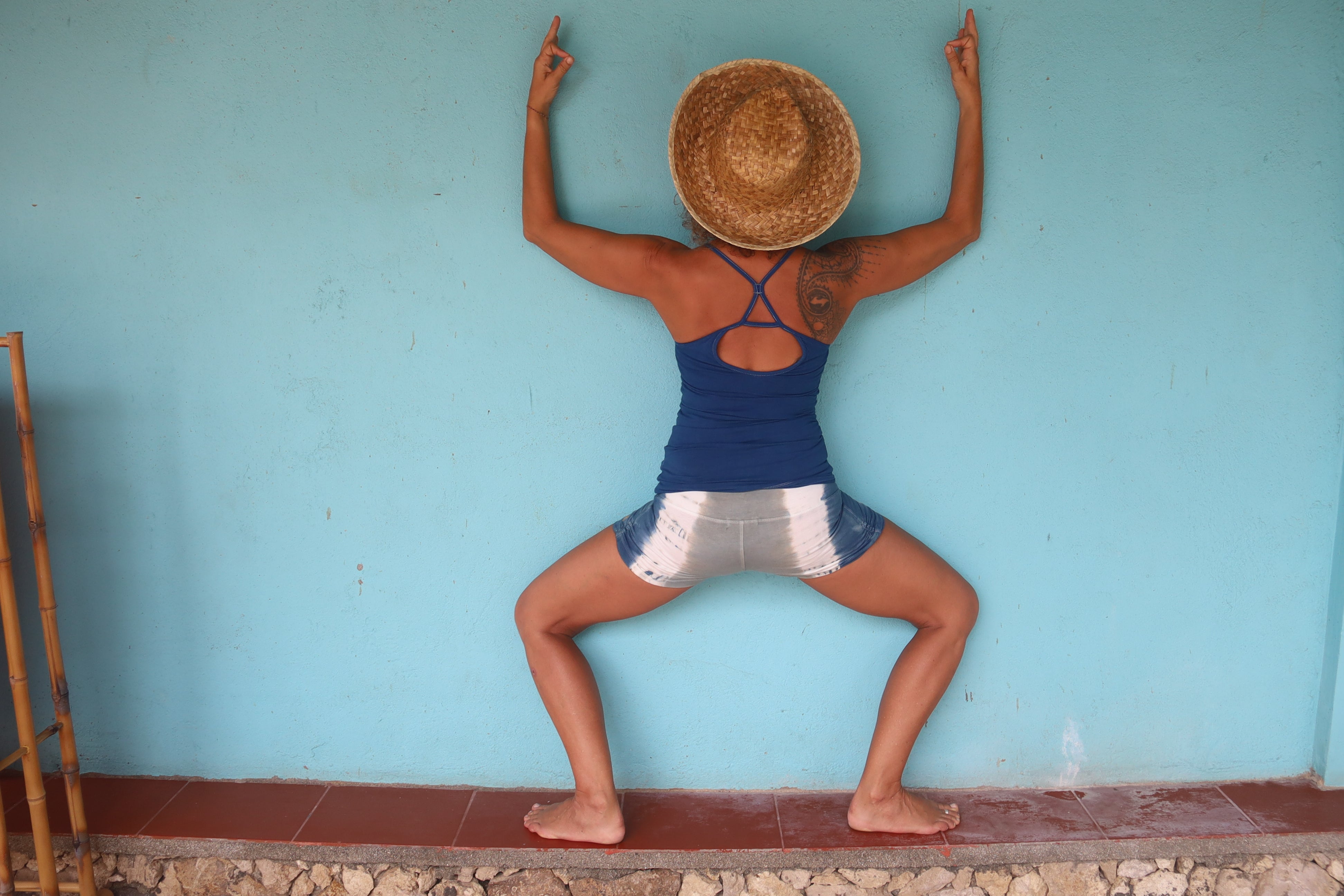 Yoga Shorts Lola Indigo Grey Organic – Beatrix.D